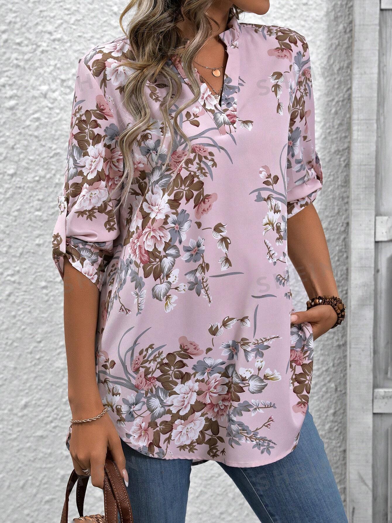 Autumn New Printed Cropped Sleeve Pullover Shirt My Store  